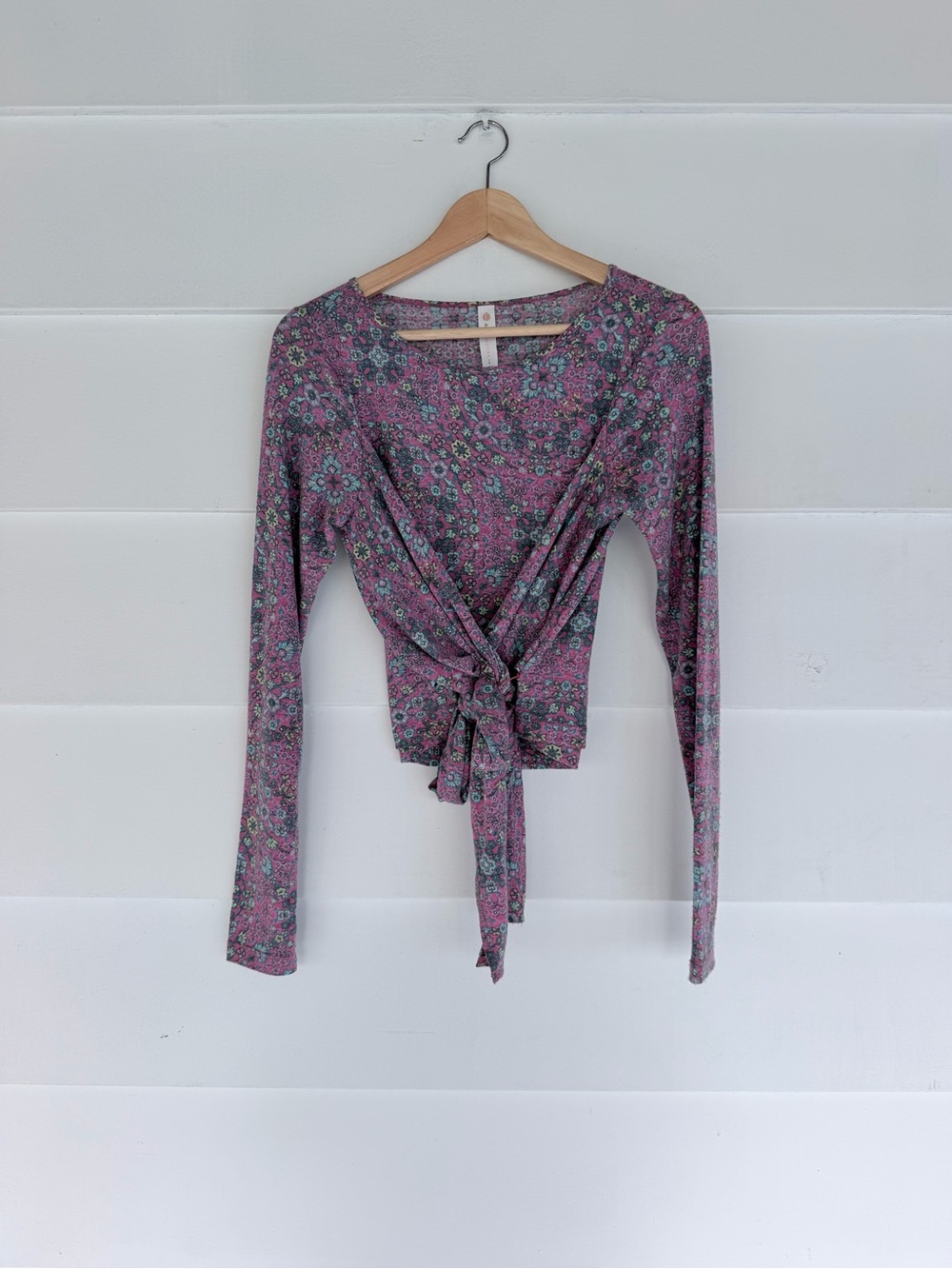 Anthropologie Daily Practice Floral Tie Top